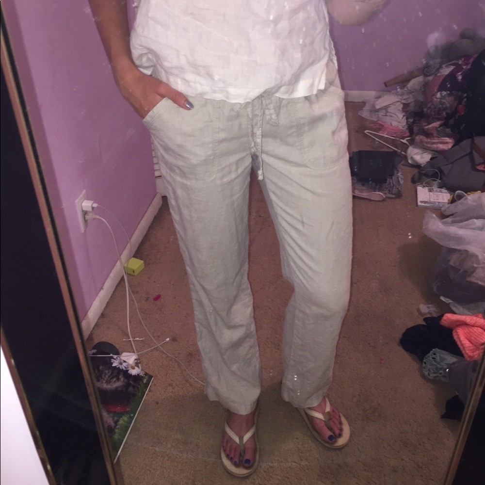 Tan beach pants
